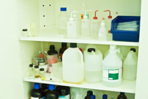 Jars and Bottles Of Chemical In The Laboratory